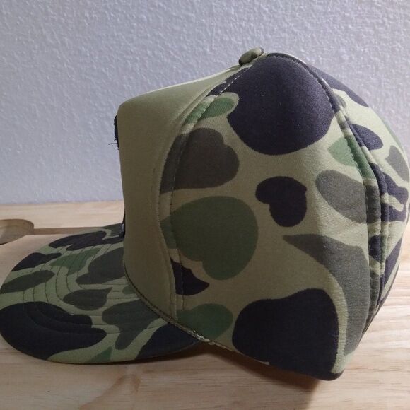 DS Vintage Custom Patch Camouflage Snap Back Hat - Picture 4 of 8